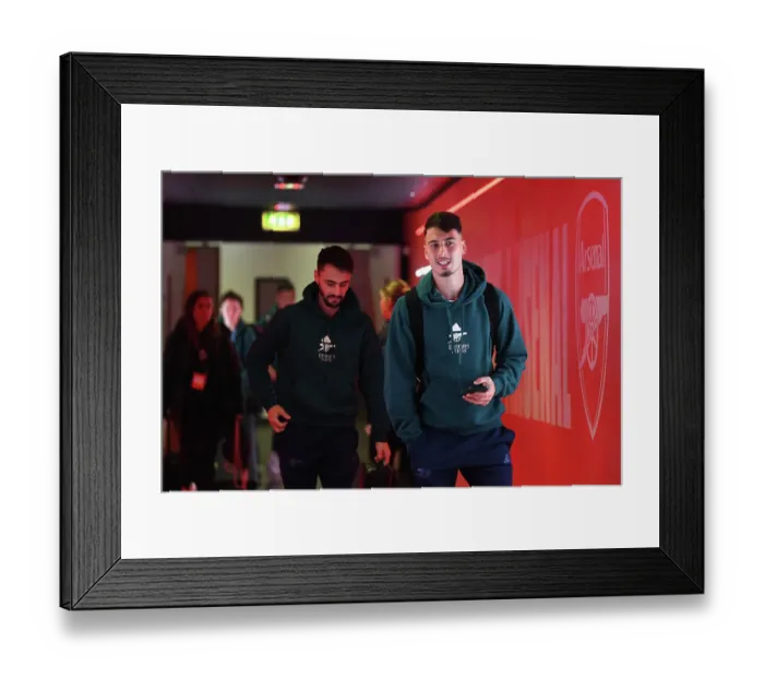 Framed Print : Martinelli's Arrival: Arsenal vs Sevilla, UEFA Champions League 2023 / 24
