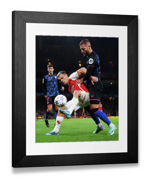 Framed Print : Arsenal vs Sevilla: Trossard's Dominance in the Battle of Group B - UEFA Champions League 2023 / 24 Framed Print : Arsenal vs Sevilla: Trossard's Dominance in the Battle of Group B - UEFA Champions League 2023 / 24