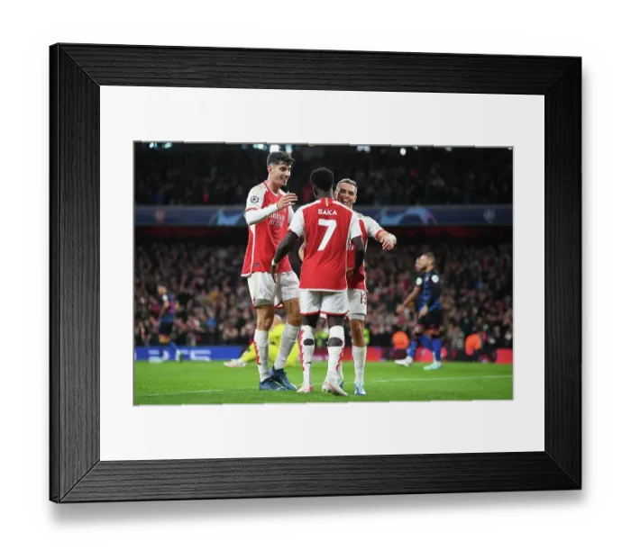 Framed Print : Trossard Scores First Arsenal Goal: Arsenal 1-0 Sevilla, Champions League 2023 / 24