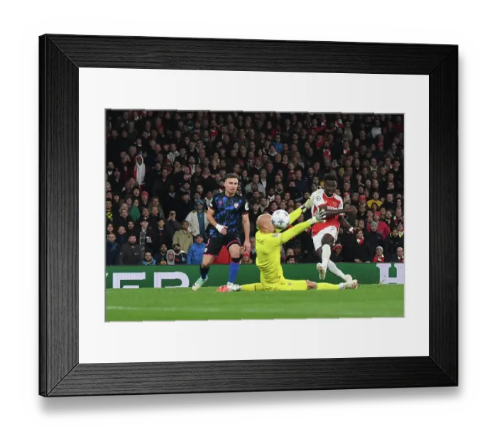 Framed Print : Bukayo Saka Scores His Second: Arsenal's Victory over Sevilla in the 2023-24 UEFA Champions League at Emirates Stadium Framed Print : Bukayo Saka Scores His Second: Arsenal's Victory over Sevilla in the 2023-24 UEFA Champions League at Emirates Stadium