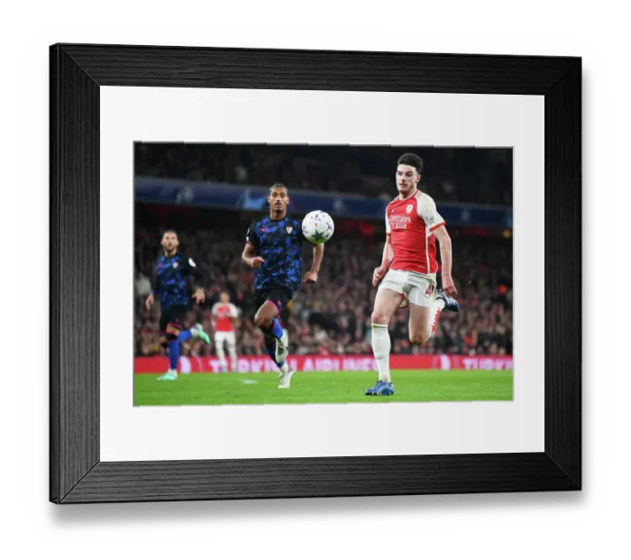Framed Print : Battle in Group B: Arsenal vs Sevilla - Arsenal Football Club, Emirates Stadium, 2023-24 UEFA Champions League Framed Print : Battle in Group B: Arsenal vs Sevilla - Arsenal Football Club, Emirates Stadium, 2023-24 UEFA Champions League
