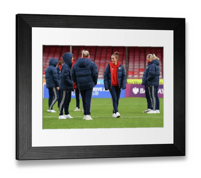 Framed Print : Arsenal Women's Team Prepare for Kick-off Against Brighton & Hove Albion (2023-24) Framed Print : Arsenal Women's Team Prepare for Kick-off Against Brighton & Hove Albion (2023-24)