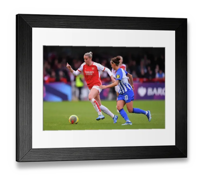 Framed Print : Alessia Russo Faces Off Against Julia Zigiotti Olme: Brighton & Hove Albion vs. Arsenal FC, Barclays Women's Super League (2023-24) Framed Print : Alessia Russo Faces Off Against Julia Zigiotti Olme: Brighton & Hove Albion vs. Arsenal FC, Barclays Women's Super League (2023-24)