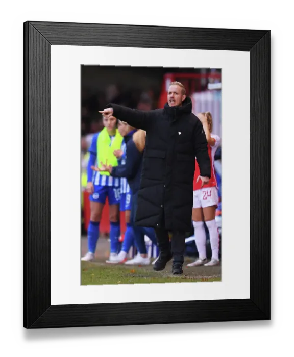 Framed Print : Arsenal Women vs Brighton: Jonas Eidevall Guides Team in Barclays Super League Clash Framed Print : Arsenal Women vs Brighton: Jonas Eidevall Guides Team in Barclays Super League Clash