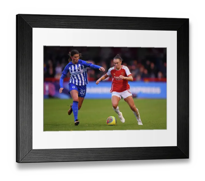 Framed Print : Brighton vs. Arsenal: A Tight Battle in Women's Super League - Caitlin Foord Holds Off Charlize Rule's Pressure Framed Print : Brighton vs. Arsenal: A Tight Battle in Women's Super League - Caitlin Foord Holds Off Charlize Rule's Pressure