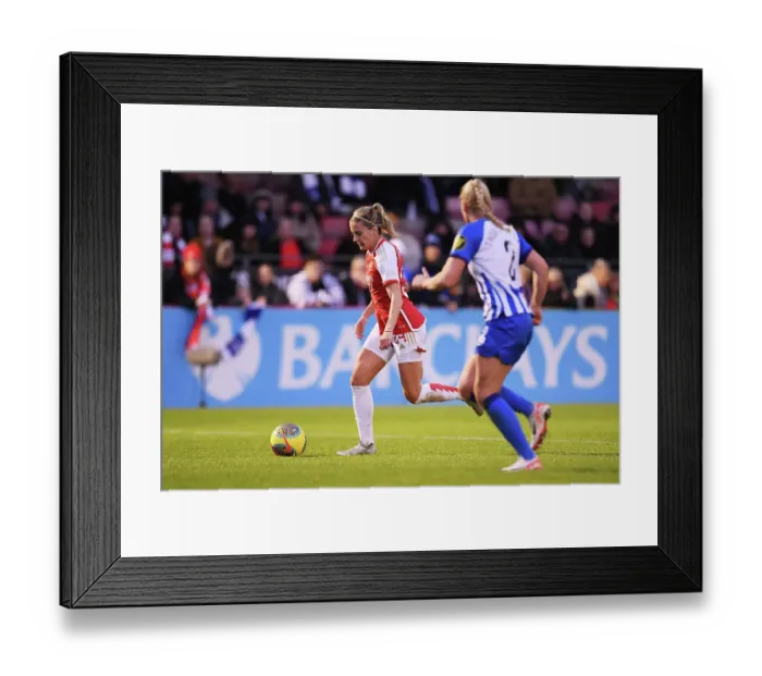 Framed Print : Arsenal Women Take on Brighton & Hove Albion in Barclays Super League Clash
