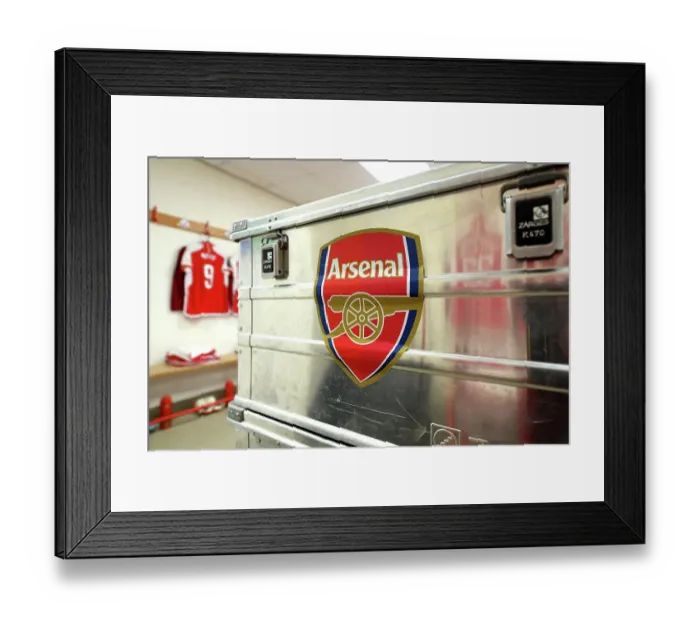 Framed Print : Behind the Scenes: Arsenal Women's Team's Pre-Match Routine at Brighton & Hove Albion (2023-24 Barclays Women's Super League)