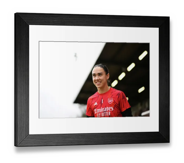 Framed Print : Manuela Zinsberger Gears Up for Arsenal Women's Super League Clash Against Brighton