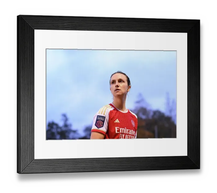 Framed Print : Arsenal's Lotte Wubben-Moy Exits Field in Barclays Super League Clash Against Brighton