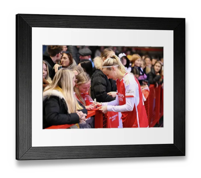 Framed Print : Arsenal Women's Team Faces Brighton & Hove Albion in Barclays Super League: Post-Match Autograph Session Framed Print : Arsenal Women's Team Faces Brighton & Hove Albion in Barclays Super League: Post-Match Autograph Session