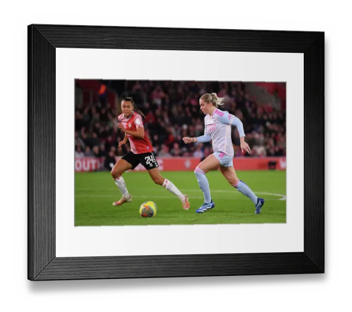 Framed Print : Southampton FC v Arsenal FC - FA Women's Continental Tyres League Cup