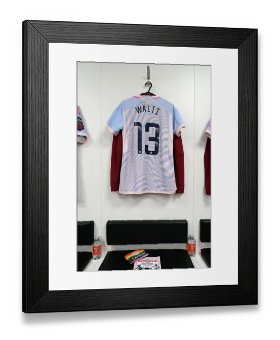 Framed Print : Arsenal Women's Pre-Match: Lia Waelti's Shirt in Arsenal Dressing Room (Southampton vs Arsenal, FA Women's Continental Tyres League Cup 2023-24) Framed Print : Arsenal Women's Pre-Match: Lia Waelti's Shirt in Arsenal Dressing Room (Southampton vs Arsenal, FA Women's Continental Tyres League Cup 2023-24)