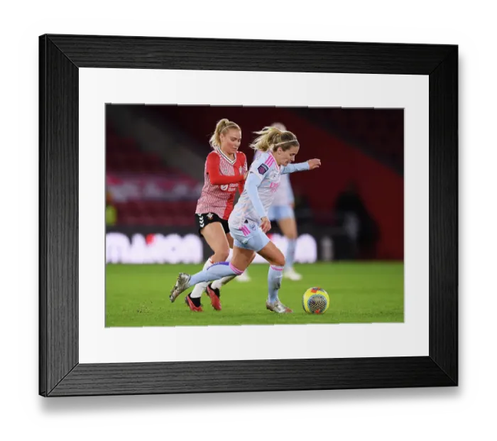 Framed Print : Arsenal vs. Southampton: FA WSL Cup Clash at St. Mary's Stadium Framed Print : Arsenal vs. Southampton: FA WSL Cup Clash at St. Mary's Stadium