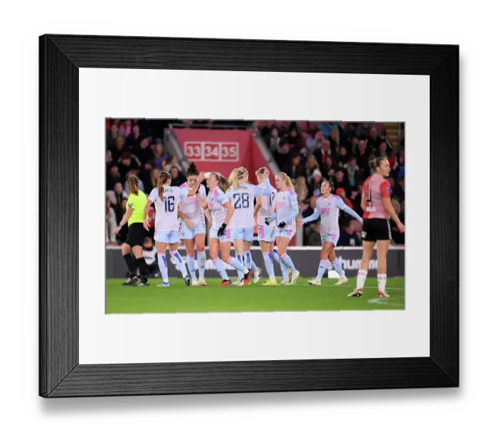 Framed Print : Arsenal's Frida Maanum Scores First Goal in FA WSL Cup Win Against Southampton Framed Print : Arsenal's Frida Maanum Scores First Goal in FA WSL Cup Win Against Southampton
