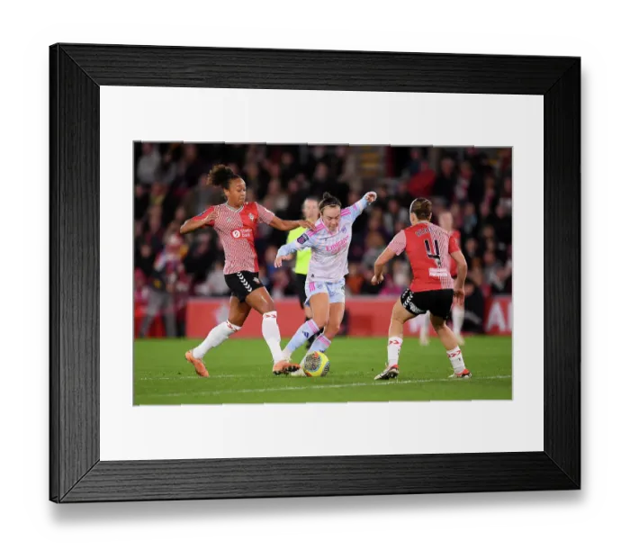 Framed Print : Arsenal vs Southampton: A Battle for Control in the FA Women's Continental Tyres League Cup Framed Print : Arsenal vs Southampton: A Battle for Control in the FA Women's Continental Tyres League Cup