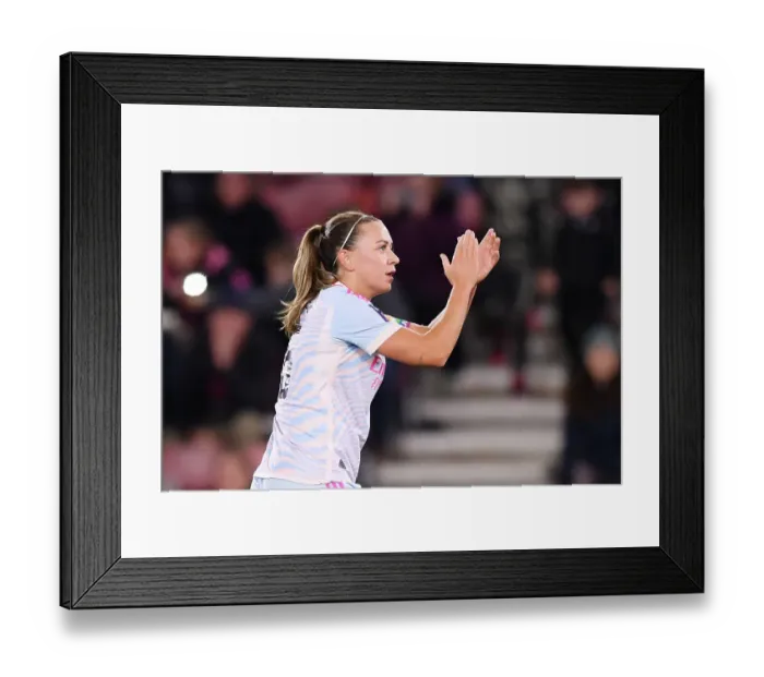 Framed Print : Arsenal Women Celebrate Second Goal in FA WSL Cup Match Against Southampton