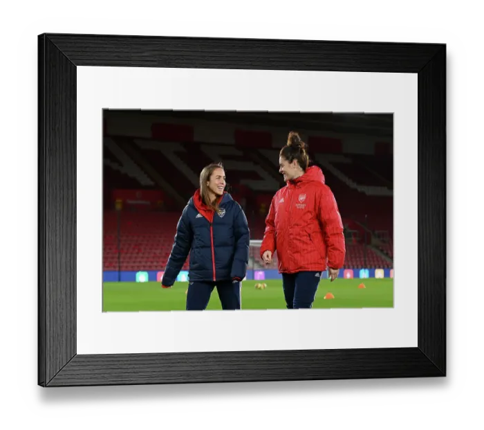 Framed Print : Arsenal Women Prepare for Southampton Clash: Pitch Inspection at St. Mary's Stadium Framed Print : Arsenal Women Prepare for Southampton Clash: Pitch Inspection at St. Mary's Stadium