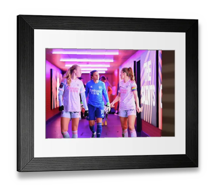 Framed Print : Conti Cup Showdown: Arsenal Women vs. Southampton Women at St. Mary's Stadium