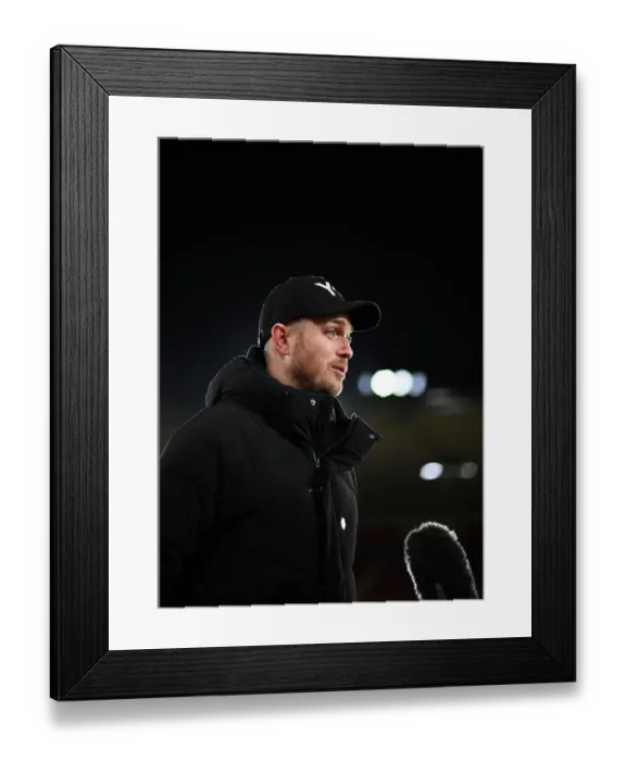 Framed Print : Arsenal Women's FA Continental Tyres League Cup Victory: Jonas Eidevall Reacts