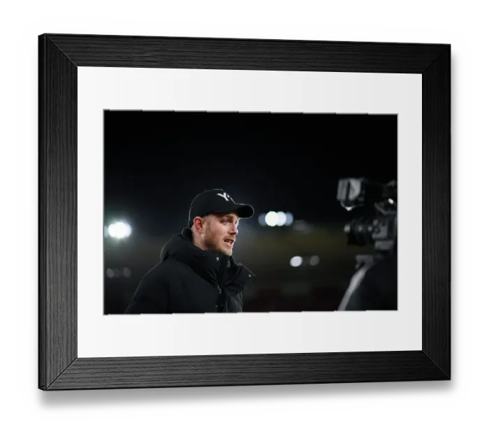 Framed Print : Arsenal Manager Jonas Eidevall Addresses Media After Southampton vs Arsenal FA Women's Continental Tyres League Cup Match Framed Print : Arsenal Manager Jonas Eidevall Addresses Media After Southampton vs Arsenal FA Women's Continental Tyres League Cup Match