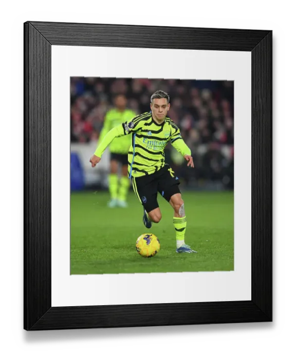 Framed Print : Arsenal's Trossard Shines in Brentford Showdown - Premier League 2023-24