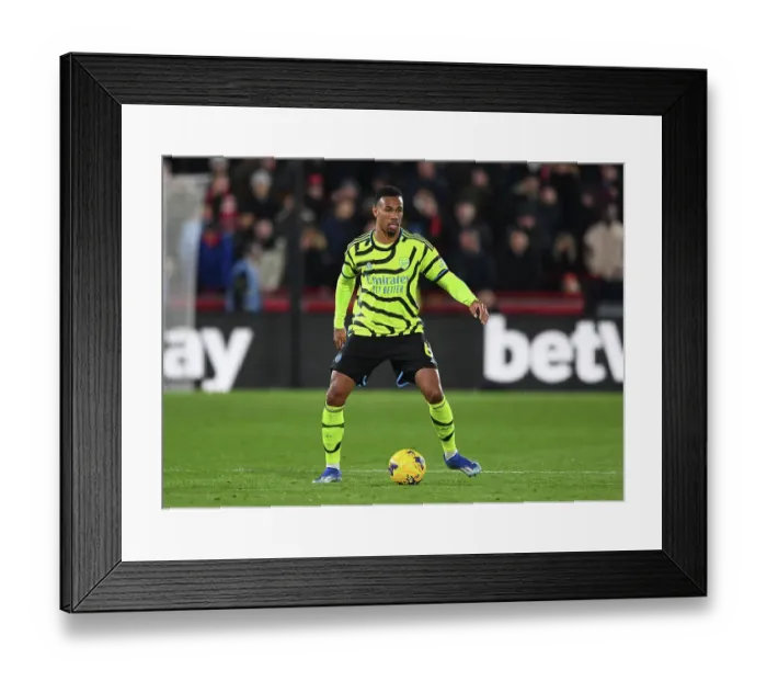 Framed Print : Gabriel Magalhaes Defensive Brilliance: Arsenal's Shutout Victory vs. Brentford, Premier League 2023-24 Framed Print : Gabriel Magalhaes Defensive Brilliance: Arsenal's Shutout Victory vs. Brentford, Premier League 2023-24