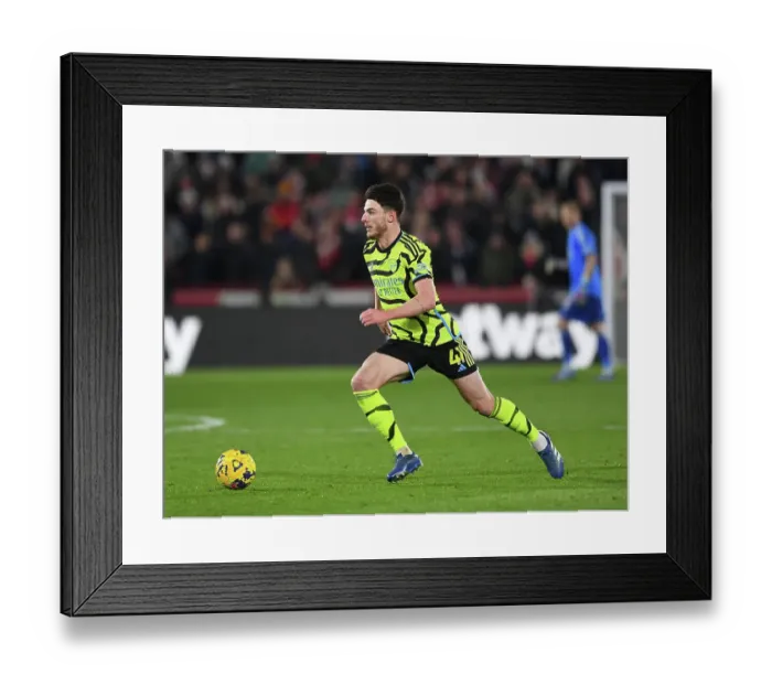 Framed Print : Declan Rice Shines: Arsenal's Victory Over Brentford in the Premier League (2023-24) Framed Print : Declan Rice Shines: Arsenal's Victory Over Brentford in the Premier League (2023-24)