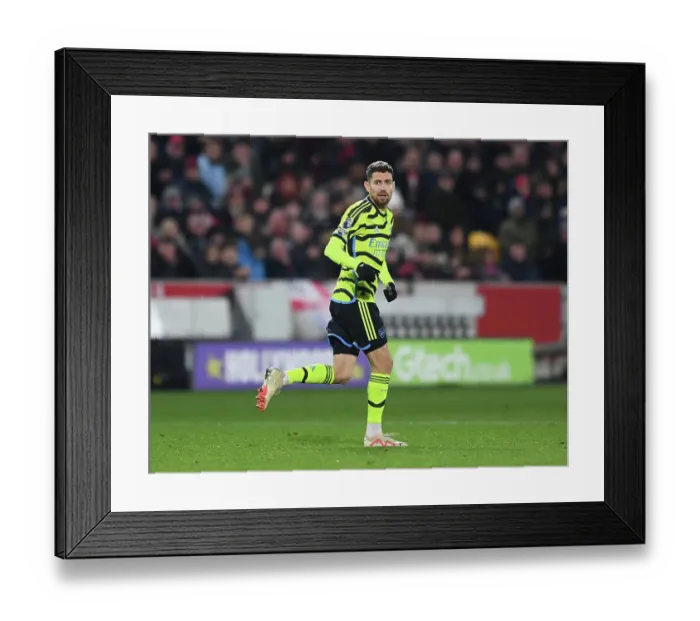 Framed Print : Jorginho in Action: Brentford vs Arsenal, Premier League 2023-24