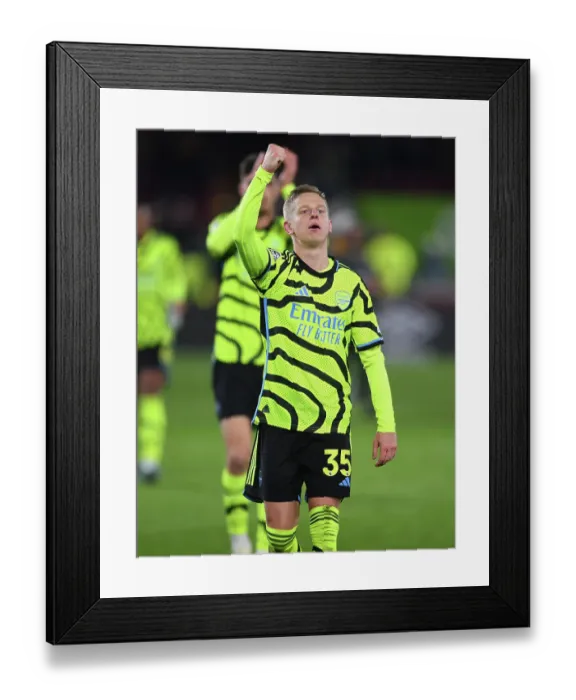 Framed Print : Arsenal Celebrate Victory: Brentford FC vs Arsenal FC, Premier League 2023-24 - Oleksandr Zinchenko's Goal Celebration Framed Print : Arsenal Celebrate Victory: Brentford FC vs Arsenal FC, Premier League 2023-24 - Oleksandr Zinchenko's Goal Celebration
