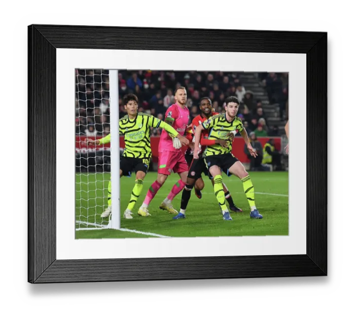 Framed Print : Clash at the Community Stadium: Brentford vs. Arsenal in the Premier League