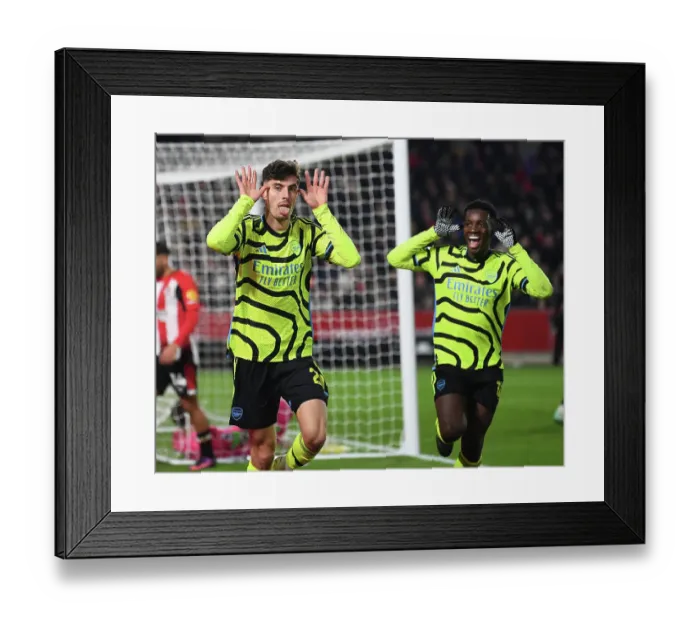 Framed Print : Havertz Scores the Winner: Brentford vs. Arsenal, Premier League 2023-24 Framed Print : Havertz Scores the Winner: Brentford vs. Arsenal, Premier League 2023-24