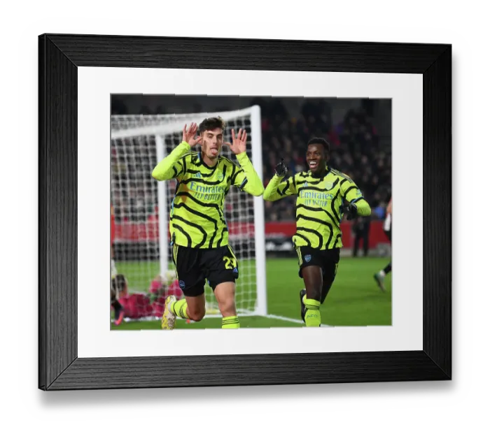 Framed Print : Havertz Scores the Winner: Brentford vs. Arsenal, Premier League 2023-24 Framed Print : Havertz Scores the Winner: Brentford vs. Arsenal, Premier League 2023-24