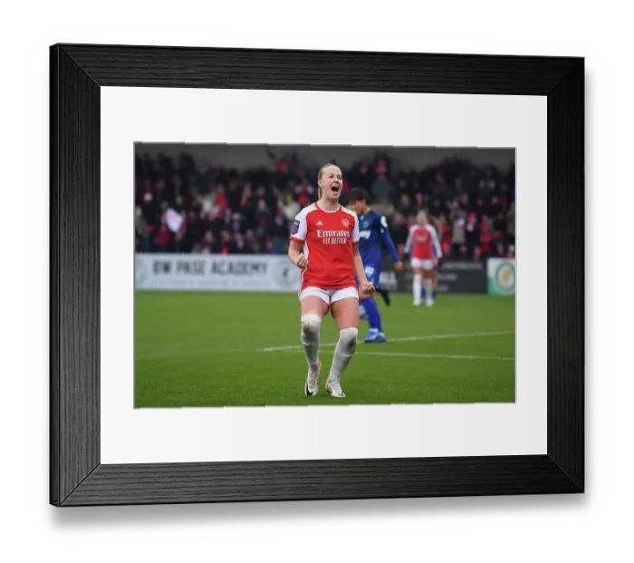 Framed Print : Arsenal's Beth Mead Scores Hat-Trick in Super League Victory over West Ham Framed Print : Arsenal's Beth Mead Scores Hat-Trick in Super League Victory over West Ham