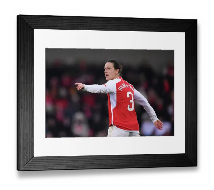 Framed Print : Arsenal Women's Coach Lotte Wubben-Moy Gives Instructions During Intense Barclays WSL Match Framed Print : Arsenal Women's Coach Lotte Wubben-Moy Gives Instructions During Intense Barclays WSL Match