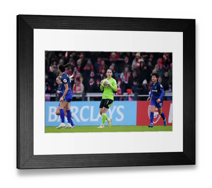 Framed Print : Manuela Zinsberger in Action: Arsenal Women's Super League Match vs. West Ham United, 2023-24 Framed Print : Manuela Zinsberger in Action: Arsenal Women's Super League Match vs. West Ham United, 2023-24