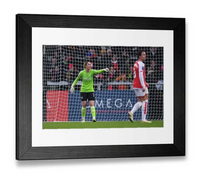 Framed Print : Arsenal Women's Coach Manuela Zinsberger Gives Instructions Against West Ham United in Barclays WSL Match Framed Print : Arsenal Women's Coach Manuela Zinsberger Gives Instructions Against West Ham United in Barclays WSL Match