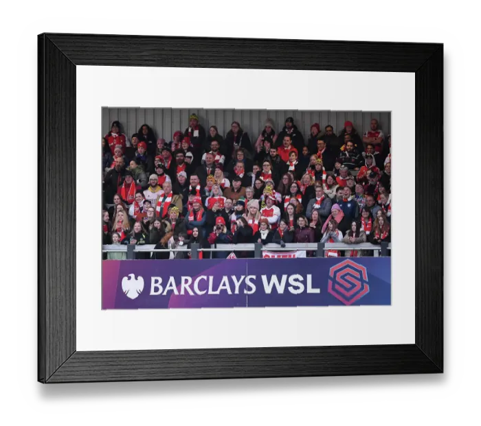 Framed Print : Arsenal FC vs. West Ham United: A Showdown in the Barclays Women's Super League at Meadow Park
