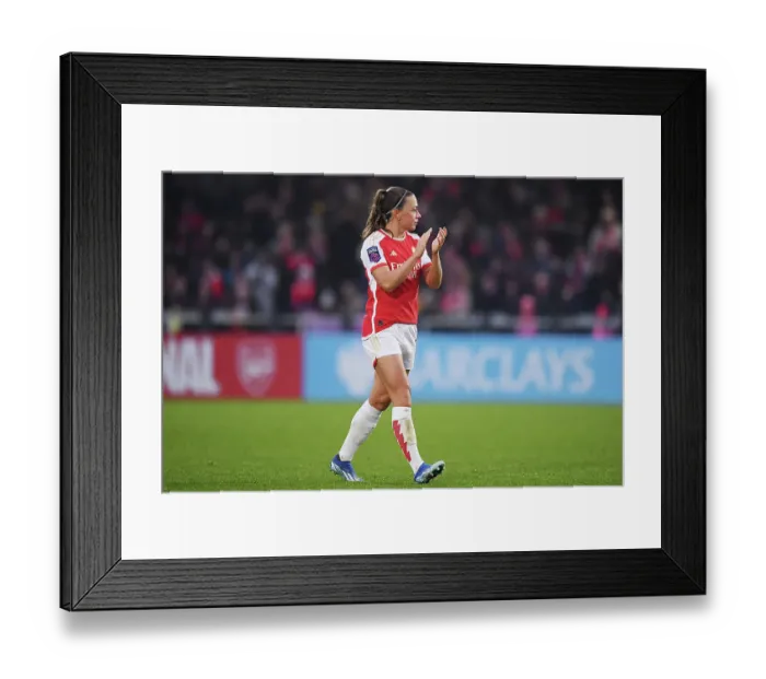 Framed Print : Arsenal's McCabe Bids Emotional Farewell in WSL: Substituted Off Against West Ham Framed Print : Arsenal's McCabe Bids Emotional Farewell in WSL: Substituted Off Against West Ham