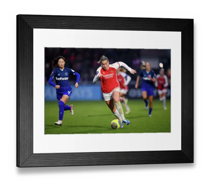 Framed Print : Arsenal Women vs. West Ham United: Barclays WSL Clash at Meadow Park Framed Print : Arsenal Women vs. West Ham United: Barclays WSL Clash at Meadow Park