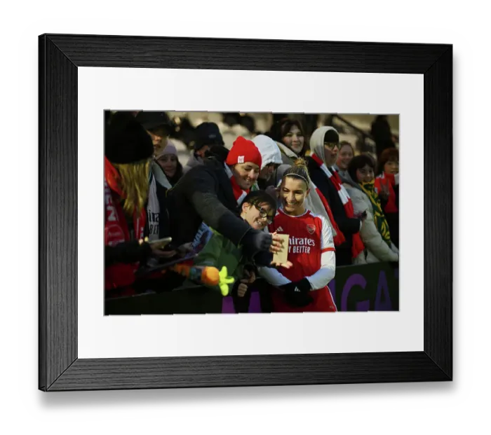 Framed Print : Arsenal Women's Super League Triumph: Steph Catley Celebrates with Adoring Fans