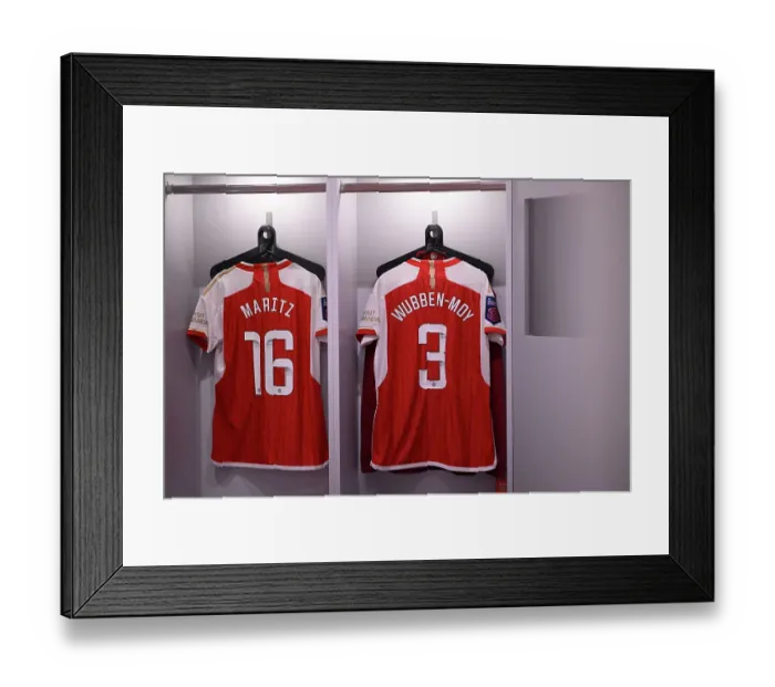 Framed Print : Arsenal Women's Pre-Match Focus: Readiness in the Dressing Room vs West Ham United, Barclays Women's Super League 2023-24 Framed Print : Arsenal Women's Pre-Match Focus: Readiness in the Dressing Room vs West Ham United, Barclays Women's Super League 2023-24