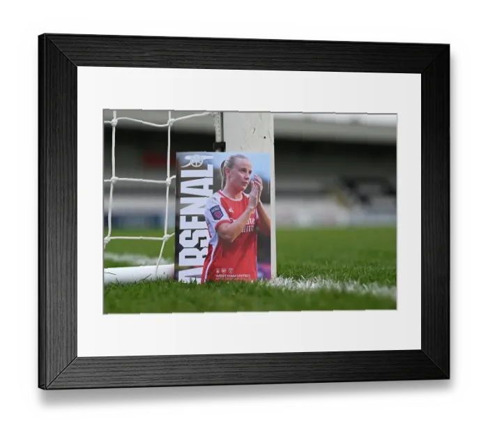 Framed Print : Arsenal FC vs. West Ham United: Barclays Women's Super League Clash at Meadow Park (2023-24) Framed Print : Arsenal FC vs. West Ham United: Barclays Women's Super League Clash at Meadow Park (2023-24)
