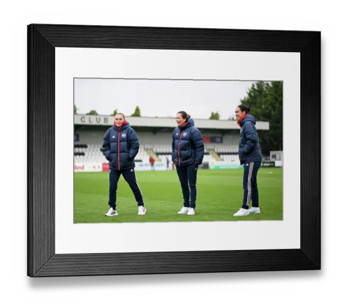 Framed Print : Arsenal Women vs West Ham United: Pre-Match Inspection at Meadow Park - Barclays Women's Super League (2023-24) Framed Print : Arsenal Women vs West Ham United: Pre-Match Inspection at Meadow Park - Barclays Women's Super League (2023-24)