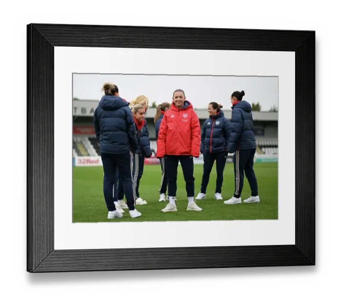 Framed Print : Arsenal's Katie McCabe Gears Up for Barclays WSL Showdown Against West Ham United