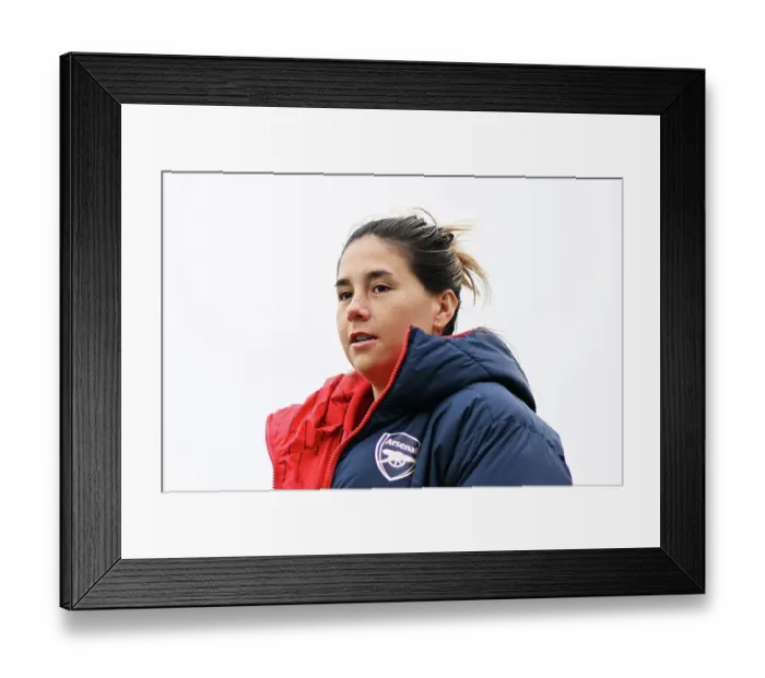 Framed Print : Arsenal Women's Kyra Cooney-Cross Conducts Pre-Match Pitch Inspection Ahead of Arsenal vs West Ham (Barclays WSL, 2023-24) Framed Print : Arsenal Women's Kyra Cooney-Cross Conducts Pre-Match Pitch Inspection Ahead of Arsenal vs West Ham (Barclays WSL, 2023-24)