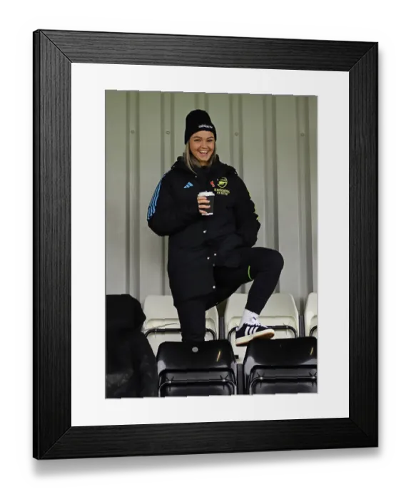Framed Print : Arsenal's Laura Wienroith Eagerly Awaits Barclays WSL Showdown Against West Ham United Framed Print : Arsenal's Laura Wienroith Eagerly Awaits Barclays WSL Showdown Against West Ham United