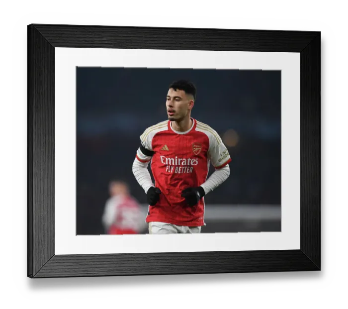Framed Print : Martinelli Shines: Arsenal's Dominant Win Against RC Lens in 2023-24 Champions League