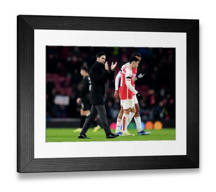 Framed Print : Arsenal's Champions League Victory: Mikel Arteta and Ecstatic Fans Celebrate at Emirates Stadium (2023-24) Framed Print : Arsenal's Champions League Victory: Mikel Arteta and Ecstatic Fans Celebrate at Emirates Stadium (2023-24)