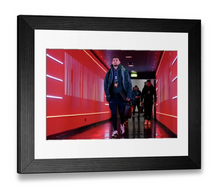 Framed Print : Arsenal FC vs RC Lens: Jorginho's Arrival in Champions League Group B (2023 / 24)