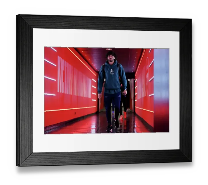 Framed Print : Mohamed Elneny Arrives at Emirates Stadium Ahead of Arsenal's UEFA Champions League Clash with RC Lens (2023-24) Framed Print : Mohamed Elneny Arrives at Emirates Stadium Ahead of Arsenal's UEFA Champions League Clash with RC Lens (2023-24)